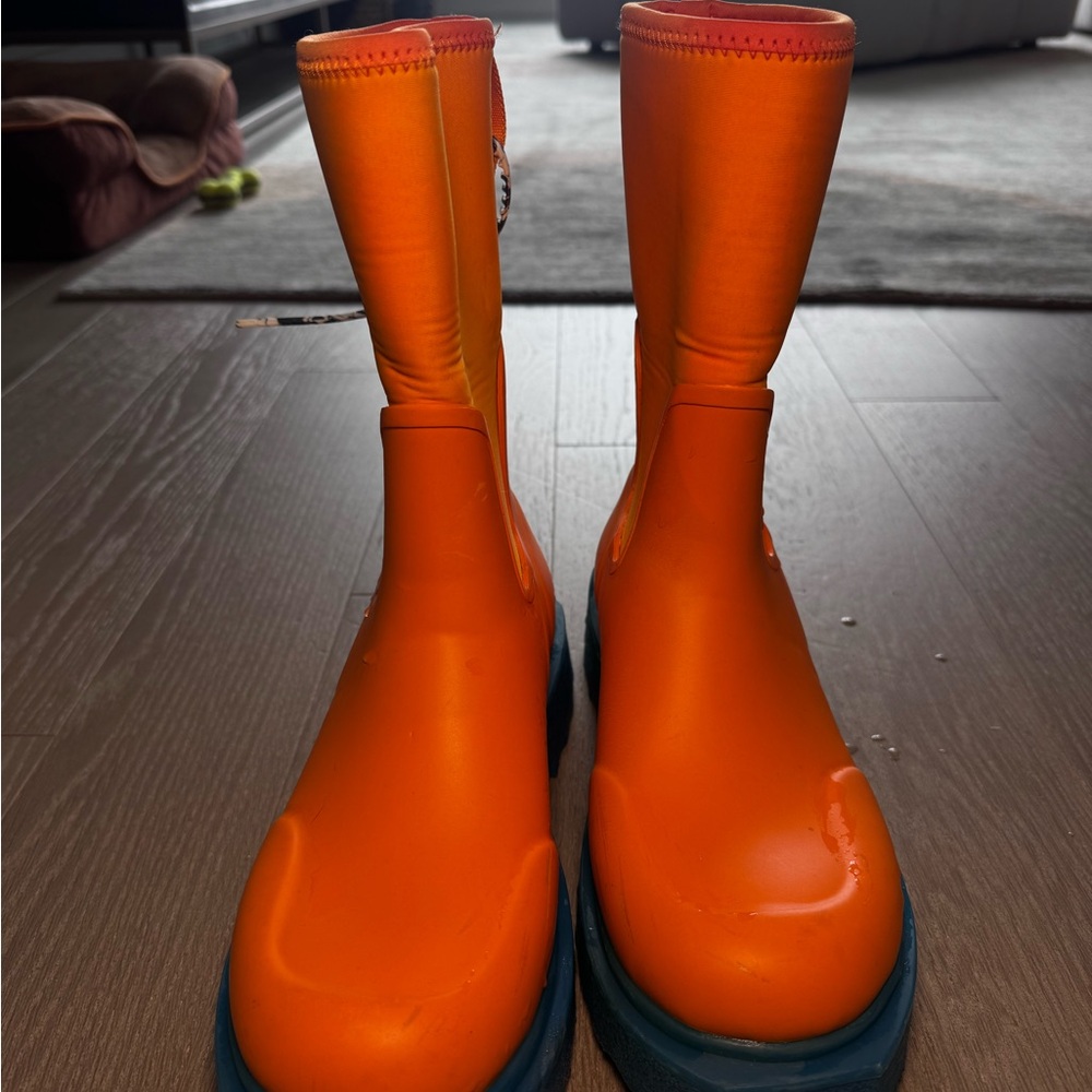 Off-White Neon Orange Boots